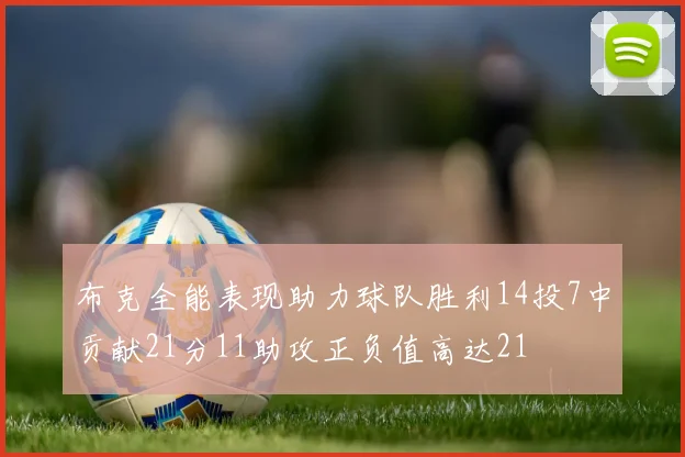 布克全能表现助力球队胜利14投7中贡献21分11助攻正负值高达21